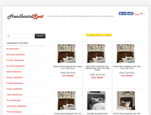 Tablet Screenshot of headboardspot.com